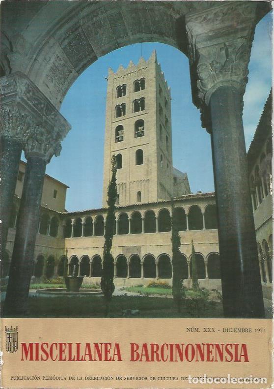 Postales: LAMINA 25547: Portada de la revista Miscellanea Barcinonensia, numero XXX - Varios