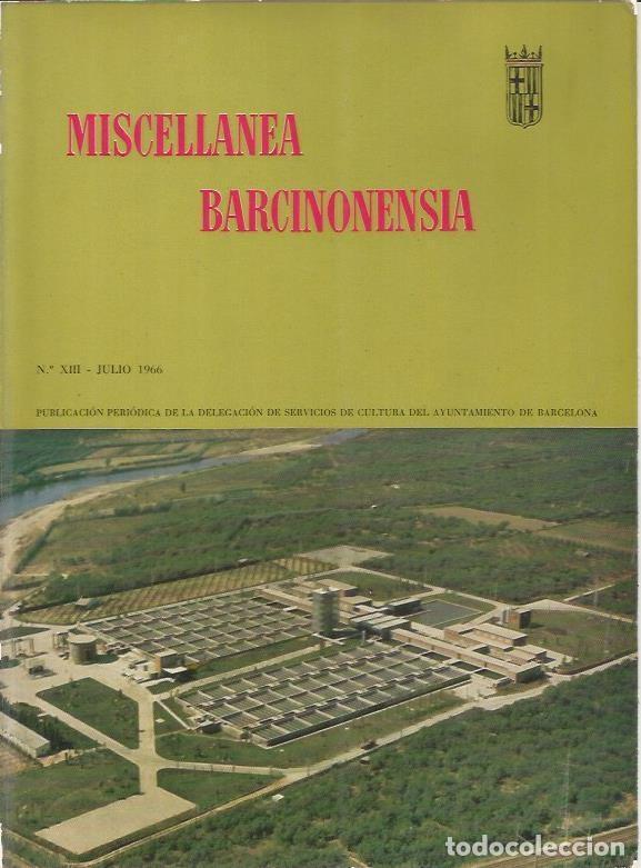 Postcards: LAMINA 25561: Portada de la revista Miscellanea Barcinonensia, numero XIII - Varios