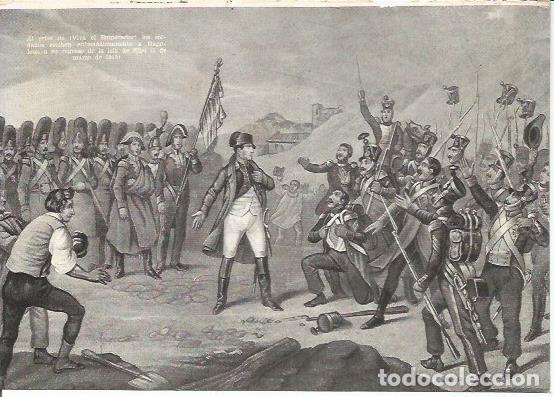 Postales: LAMINA 25339: Recibimiento a Napoleon en 1815 - Carlos Rojas