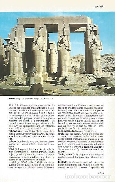 Postkarten: LAMINA 11346: Patio de Ramses II en Tebas Egipto - Varios