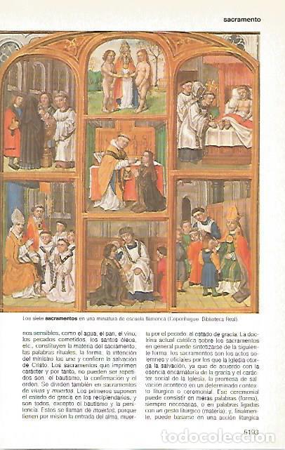Postcards: LAMINA 11429: Los siete sacramentos - Varios