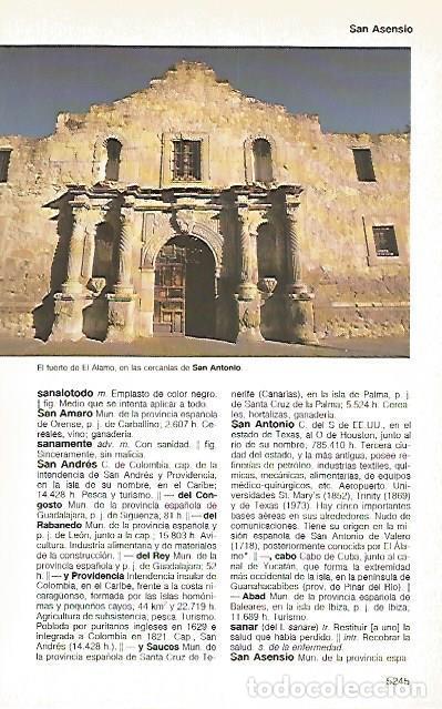 Postales: LAMINA 11439: Fuerte de El Alamo Estados Unidos - Varios