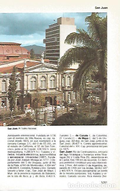 Postales: LAMINA 11444: Teatro Nacional de San Jose Costa Rica - Varios