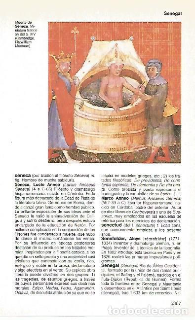 Postales: LAMINA 11461: Muerte de Seneca - Varios