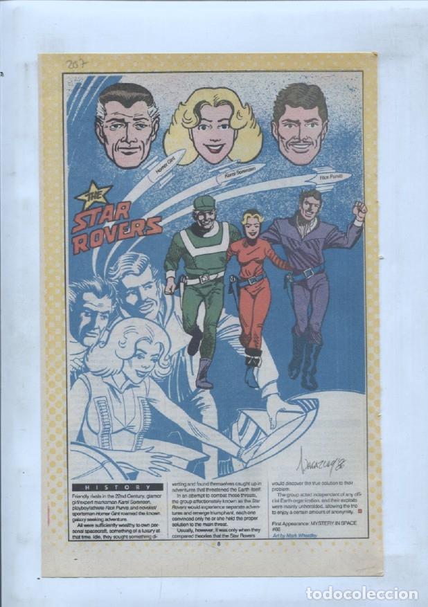 Postales: Ficha personaje DC Comics numero 207: The Star Rovers + Starro - VARIOS