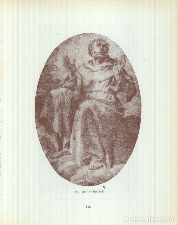 Postcards: Dibujos de los siglos XVI y XVII: 20/21: San Francisco + San Isidro en el milagro de la fuente - Rey