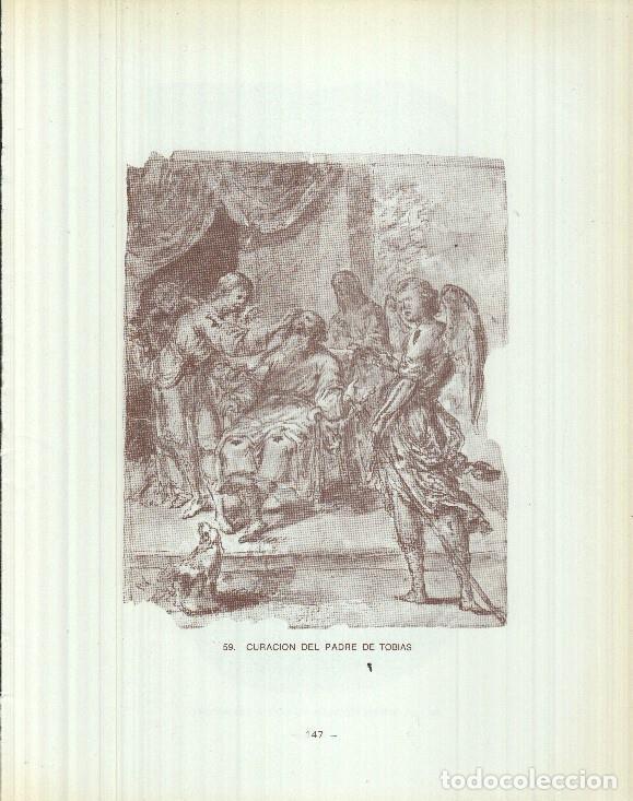 Postcards: Dibujos de los siglos XVI y XVII: 59/60: Curacion del padre de Tobias + La Virgen entrega el ni&ntilde;o a