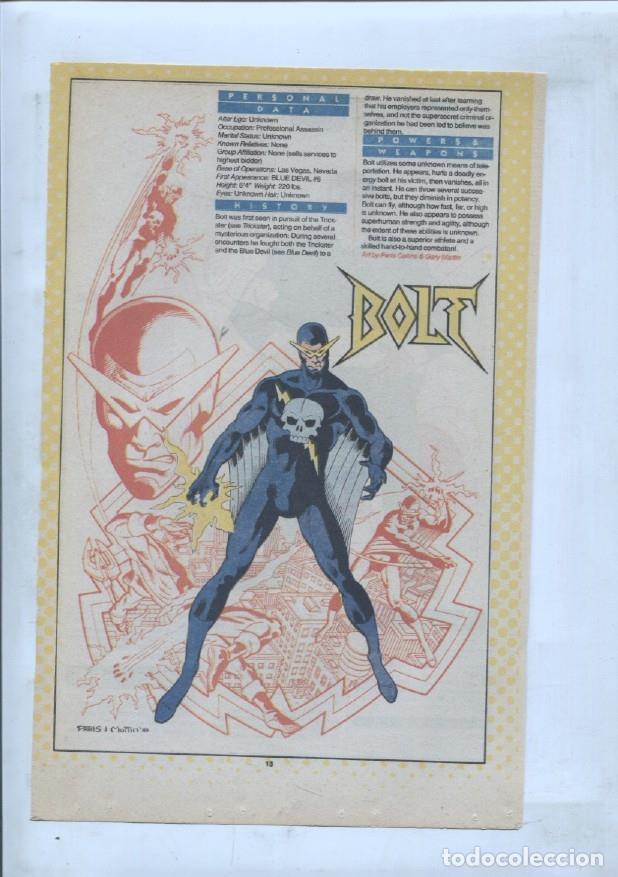 Postales: Ficha personaje DC Comics numero 230: Bouncing Boy + Bolt - VARIOS - Foto 2