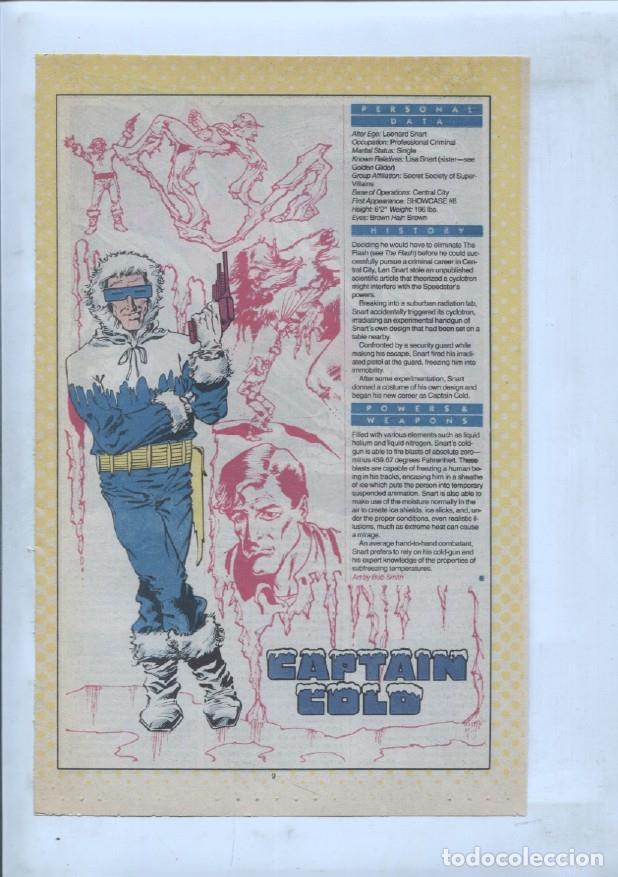 Postales: Ficha personaje DC Comics numero 220: Captain Comet + Captain Cold - VARIOS - Foto 2