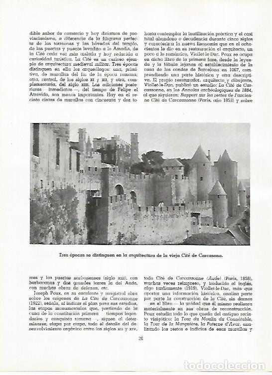 Cartes Postales: LAMINA 11499: Carcassone Francia - Varios