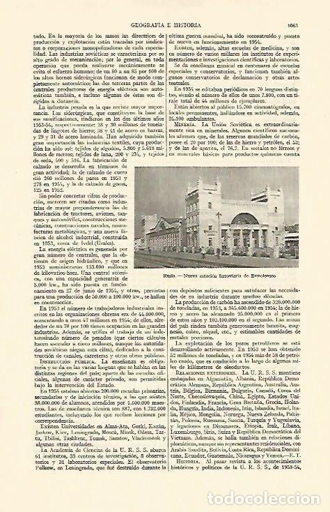 Postais: LAMINA ESPASA 22112: Estacion de tren de Esmolensco Rusia - Varios