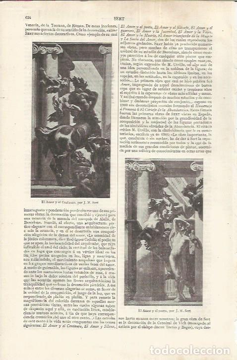 Postais: LAMINA ESPASA 37202: El Amor y el Centauro, por J.M. Sert - Varios