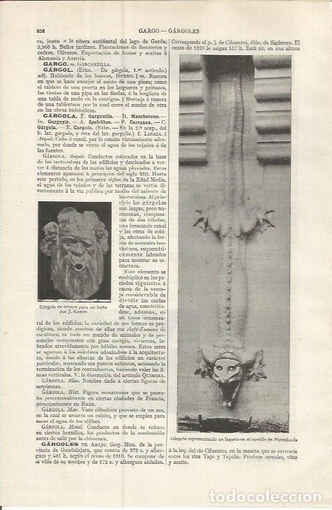 Cartoline: LAMINA ESPASA 37558: Gargolas - Varios