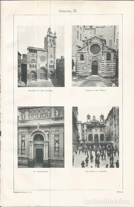 Postkarten: LAMINA ESPASA 37620: Iglesias de Genova - Varios