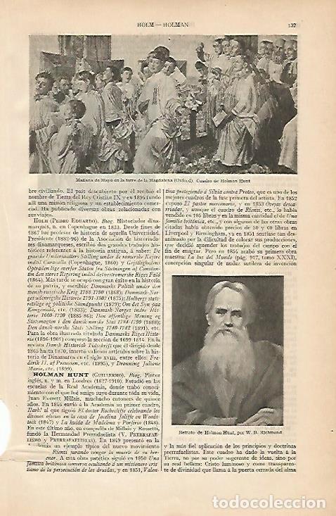 Postkarten: LAMINA ESPASA 4423: Ma&ntilde;ana de Mayo por Hunt - Varios Autores