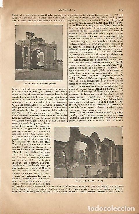 Postkarten: LAMINA ESPASA 4276: Arco de Caracalla en Tebesa Tunez - Varios Autores