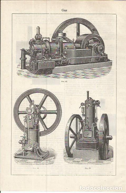 Postcards: LAMINA ESPASA 37572: Maquinas para obtener gas - Varios