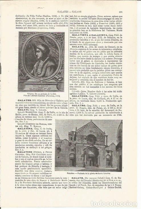 Cartoline: LAMINA ESPASA 37463: Galateo - Varios