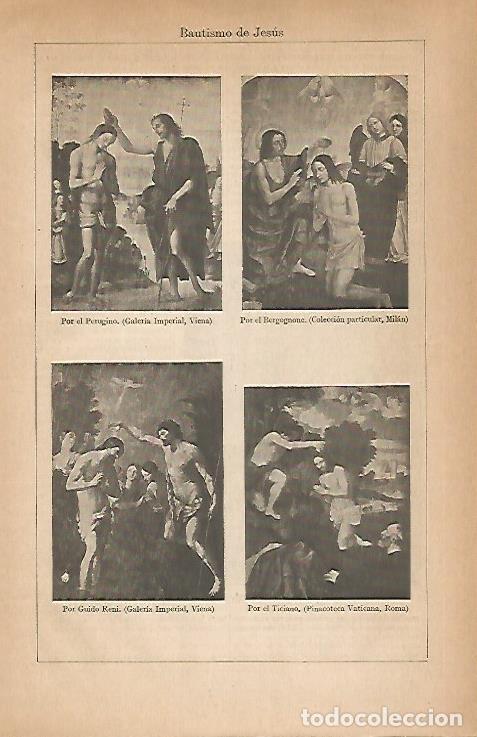 Postales: LAMINA ESPASA 30884: Bautismo de Jesus - Varios