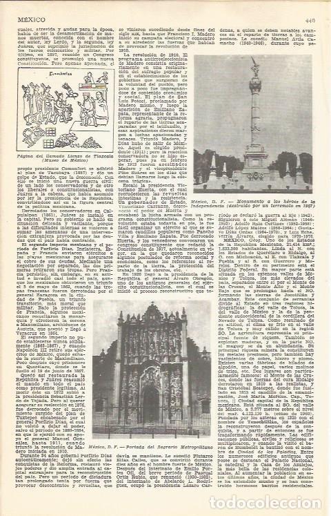 Postcards: LAMINA 51695: Monumento a los heroes y Sagrario Metropolitano en Mexico DF - VVAA