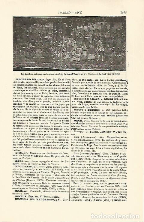 Postales: LAMINA ESPASA 30909: Tapiz de Los israelistas entregan sus tesoros a Aaron - Varios