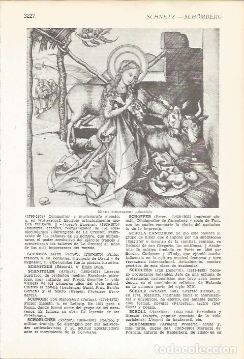 Cartoline: LAMINA 51567: Adoracion, por M. Schongauer - VVAA