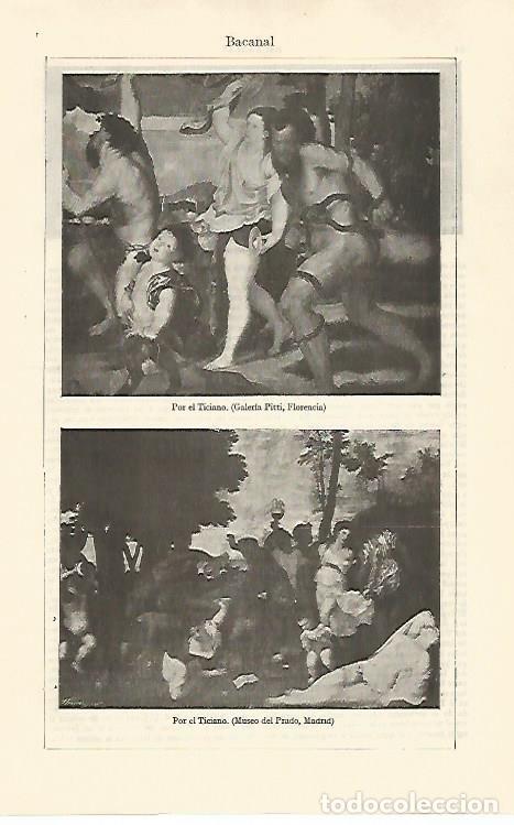 Postales: LAMINA ESPASA 30929: Bacnal por Tiziano - Varios