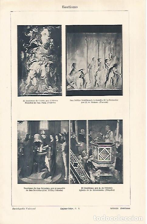 Postales: LAMINA ESPASA 30886: El Bautismo - Varios