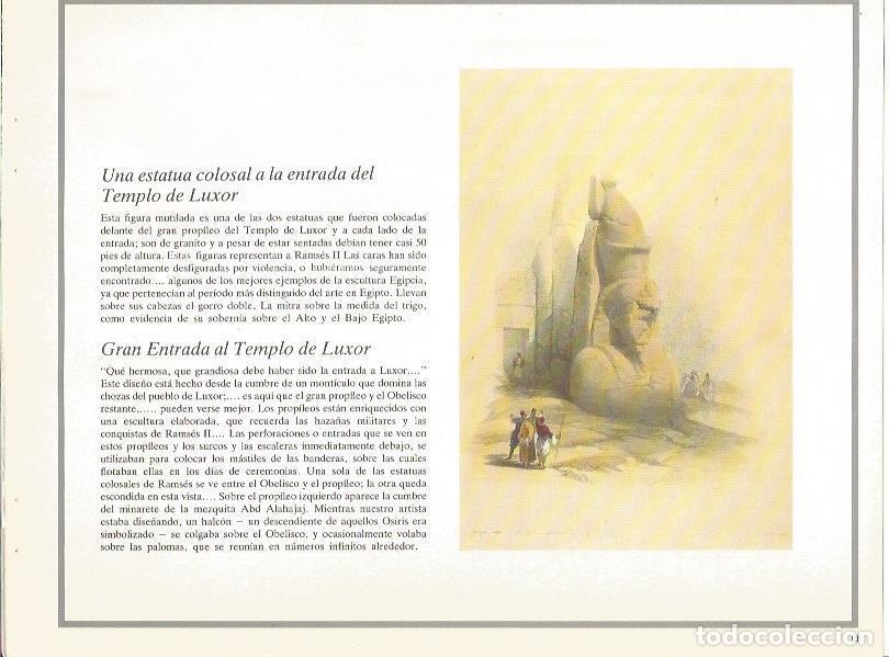 Postcards: LAMINA 51730: Estatua en la entrada del Templo de Luxor - William Brockedon
