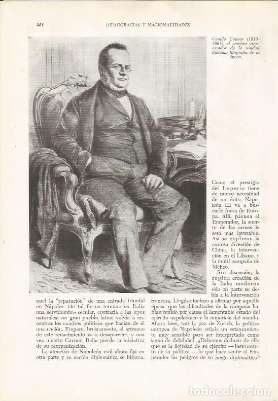 Postcards: LAMINA 26133: Camilo Cavour - VVAA