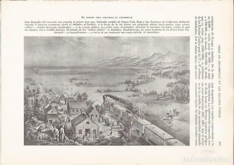 Postcards: LAMINA 26140: Primer tren de Nueva York a California - VVAA