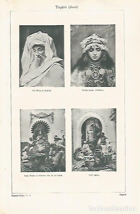 Postales: LAMINA ESPASA 31199: Retratos por Jose Tapiro - Varios