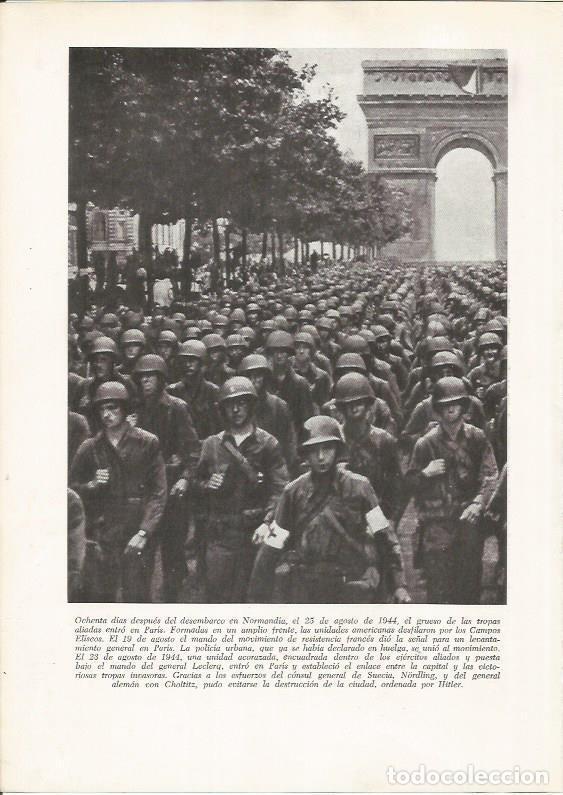 Postcards: LAMINA 26226: Tropas aliadas entrando en Paris en 1944 - VVAA