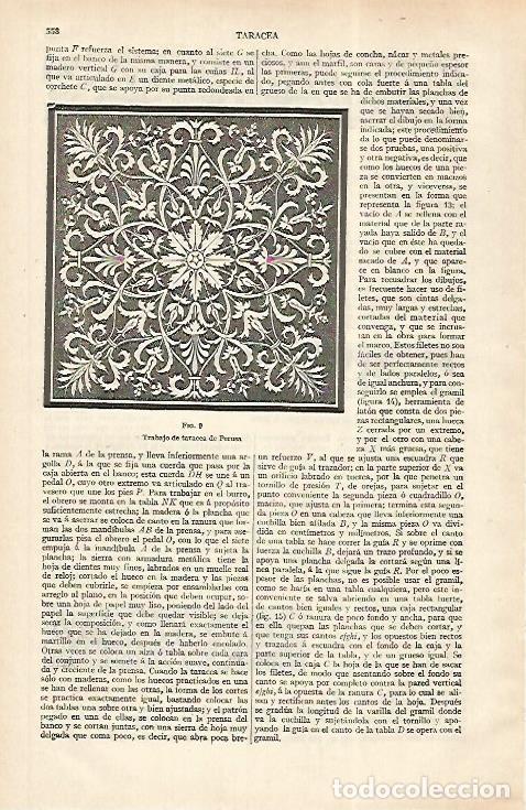 Postales: LAMINA ESPASA 31207: Trabajo de taracea de Perusa - Varios