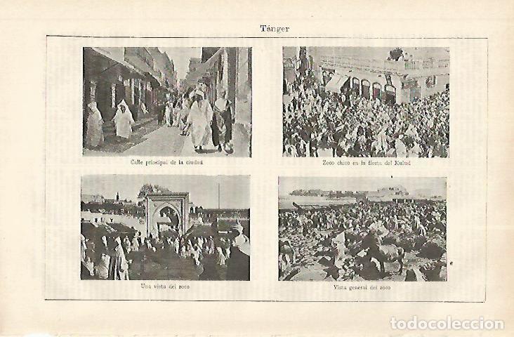 Postales: LAMINA ESPASA 31167: Zoco de Tanger Marruecos - Varios