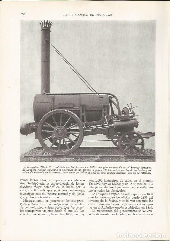 Postcards: LAMINA 26148: La locomotora Rocket de Stephenson - VVAA