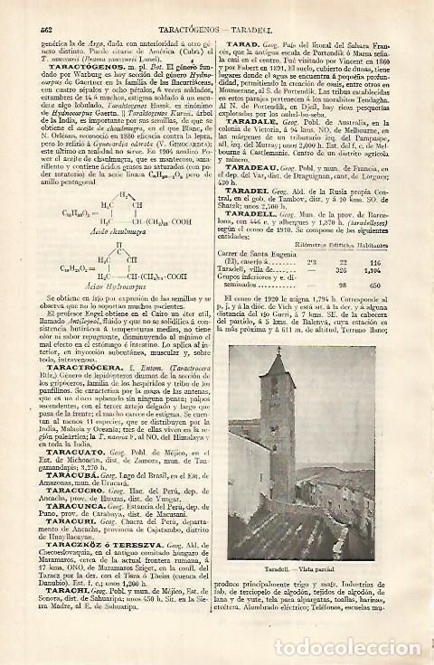 Postales: LAMINA ESPASA 31209: Vista de Taradell Barcelona - Varios