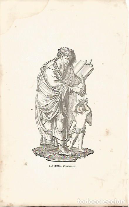 Postales: LAMINA 11576: El evangelista San Mateo - Varios