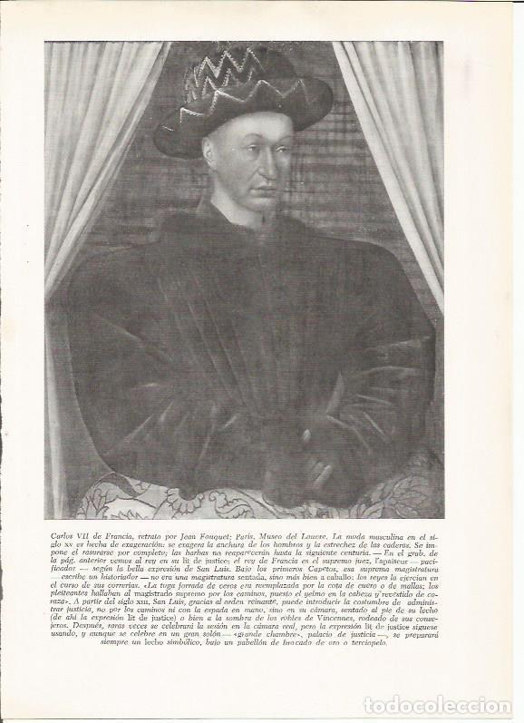 Cartoline: LAMINA 25932: Carlos VII de Francia, por Jean Fouquet - VVAA