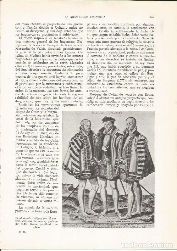 Cartoline: LAMINA 26029: El almirante Coligny con sus hermanos - VVAA