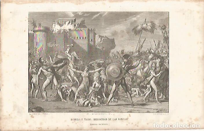 Cartoline: LAMINA 11551: Romulo y Tacio: heroicidad de las sabinas - Varios