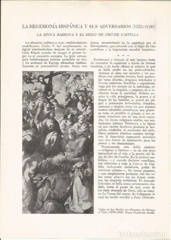 Postcards: LAMINA 25993: Vision de San Basilio, por Herrera - VVAA