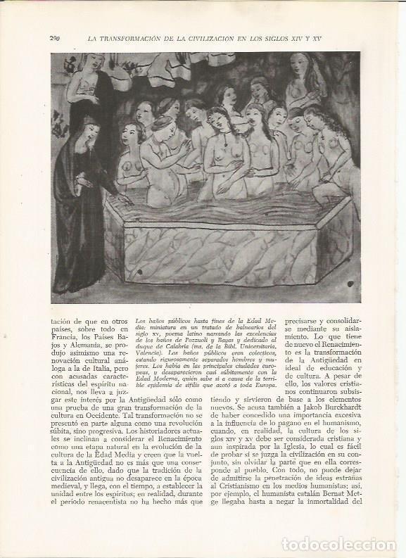 Postales: LAMINA 25956: Ba&ntilde;o publico de la Edad Media - VVAA