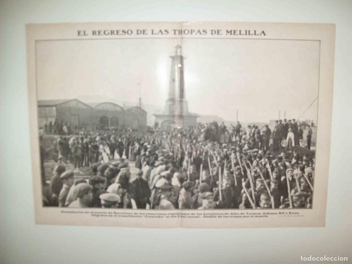 Cartoline: LAMINA 11697:El regreso de las tropas de Melilla - Varios