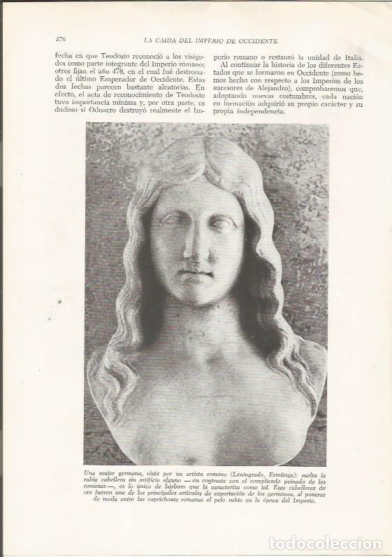 Postcards: LAMINA HISTORIA 26294: Muejr germana vista por un escultor romano - VVAA