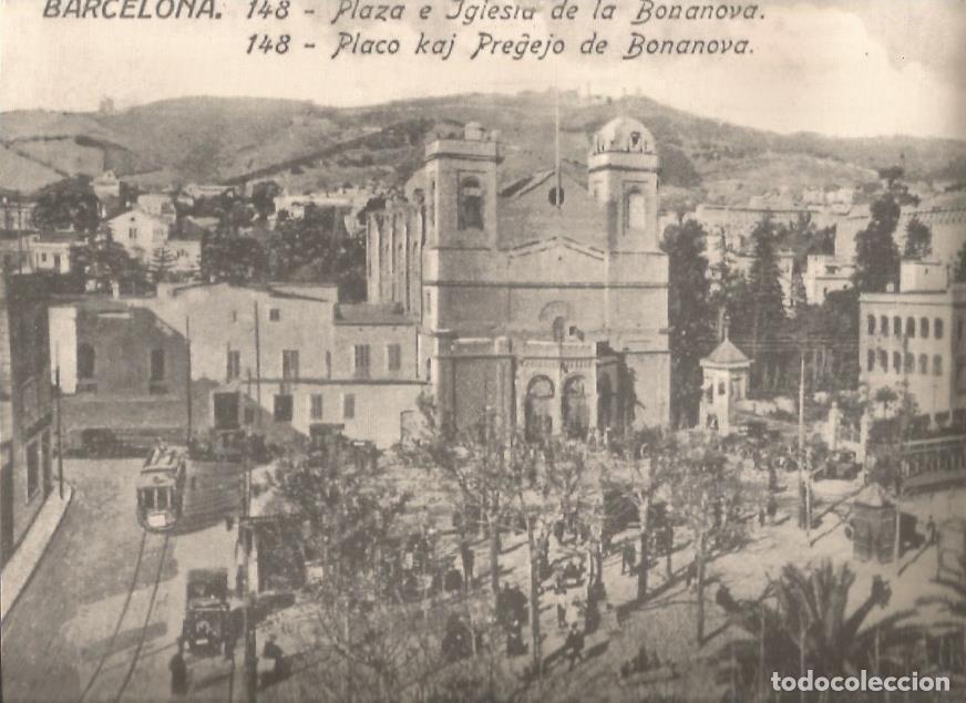 Postkarten: LAMINA 26356: Plaza e iglesia de la Bonanova, Barcelona - VVAA