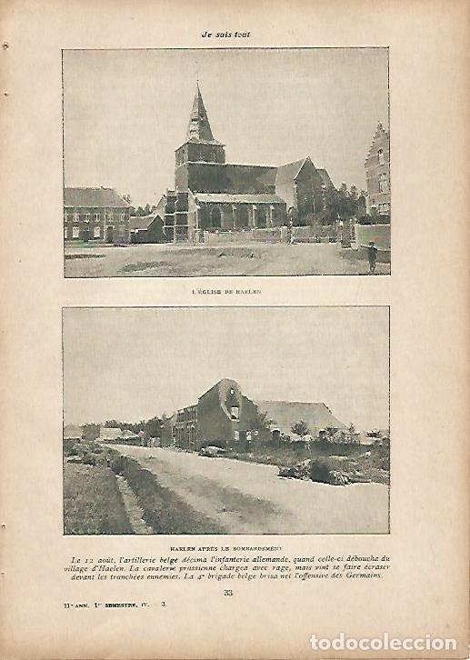 Cartoline: LAMINA 11930: Iglesia de Haelen antes y despues del bombardeo - Varios