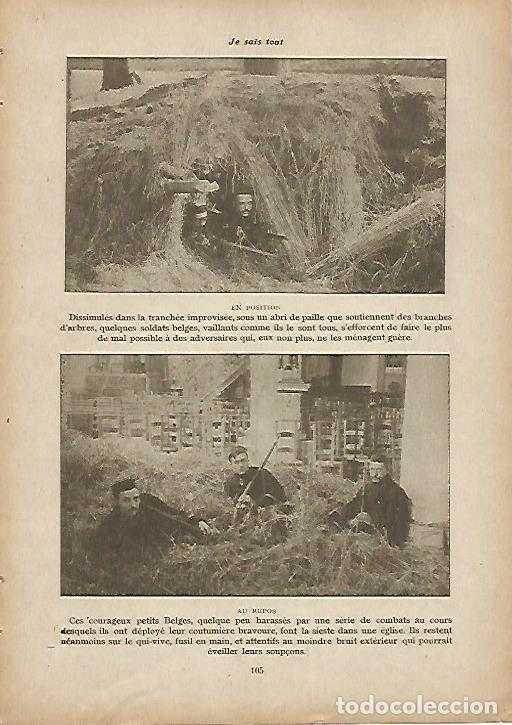 Postales: LAMINA 11966: Soldados del ejercito belga en combate - Varios