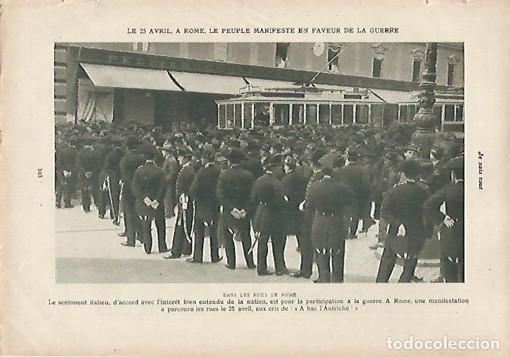 Postales: LAMINA 12021: Manifestacion en Roma - Varios