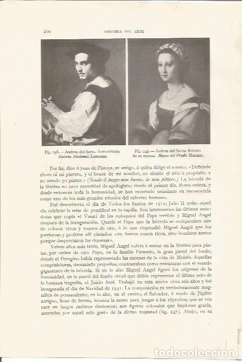 Cartes Postales: LAMINA 26823: Autorretrato y retrato de su esposa, por Andrea del Sarto - J. Pijoan